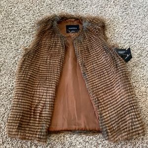 Autumn And Winter Warm Short Faux Fur Vest.